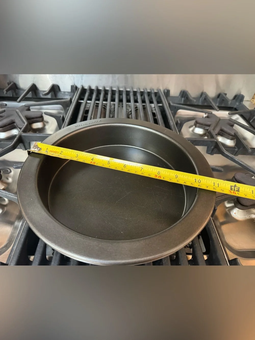 KitchenAid Carbon Steel 11” Cake Pan Nonstick Black (one)